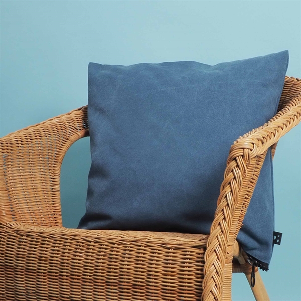 Cushion cover Washed canvas 50x50 Skyblue